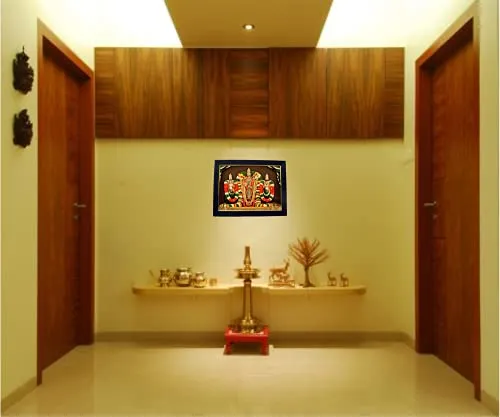 101Temples - Balaji Kalyanostavam Photo Frame for Pooja Room with Wall Hook, 1 Piece | 10” x 13”, Matt Finish