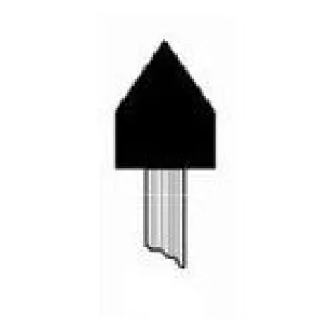 11/16" x 7/8" Mounted Points PT-60Q White A Shaped