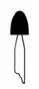 1/4" x 5/16" Mounted Points PT-60P Brown B Shaped