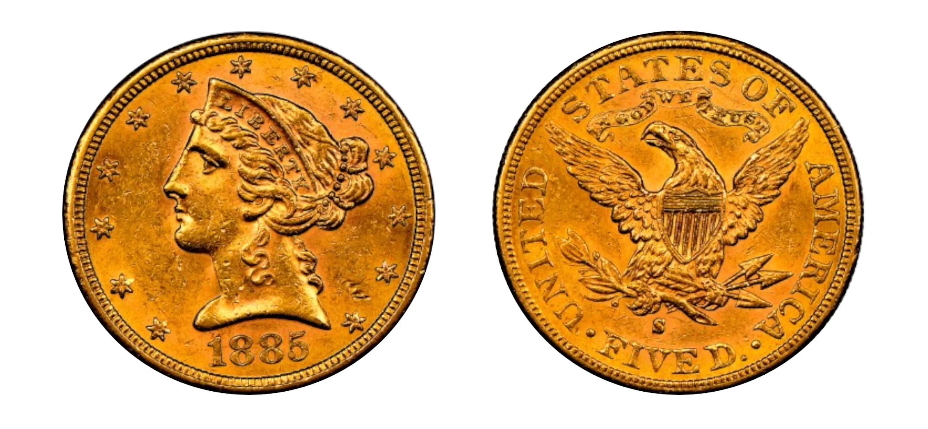 1885 $5 NGC PF65 UCAM