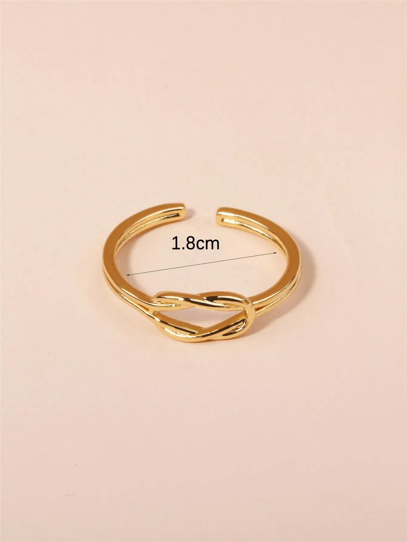 18K Gold Plated Open Ring with Delicate Craftsmanship and Elegant Design