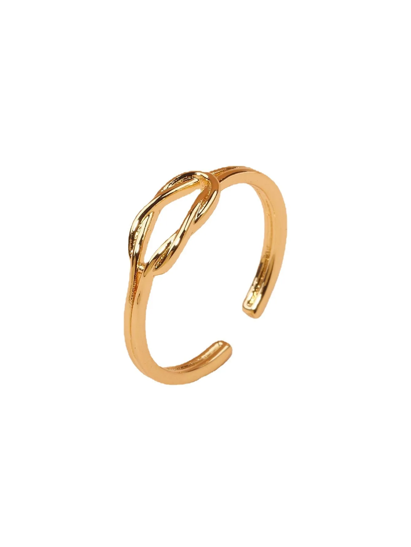 18K Gold Plated Open Ring with Delicate Craftsmanship and Elegant Design
