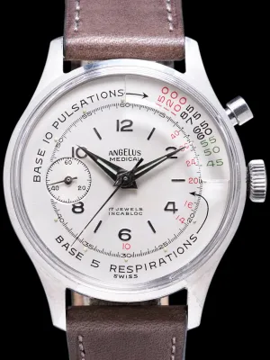 1960s Angelus Medical Mono-Pusher Chronograph