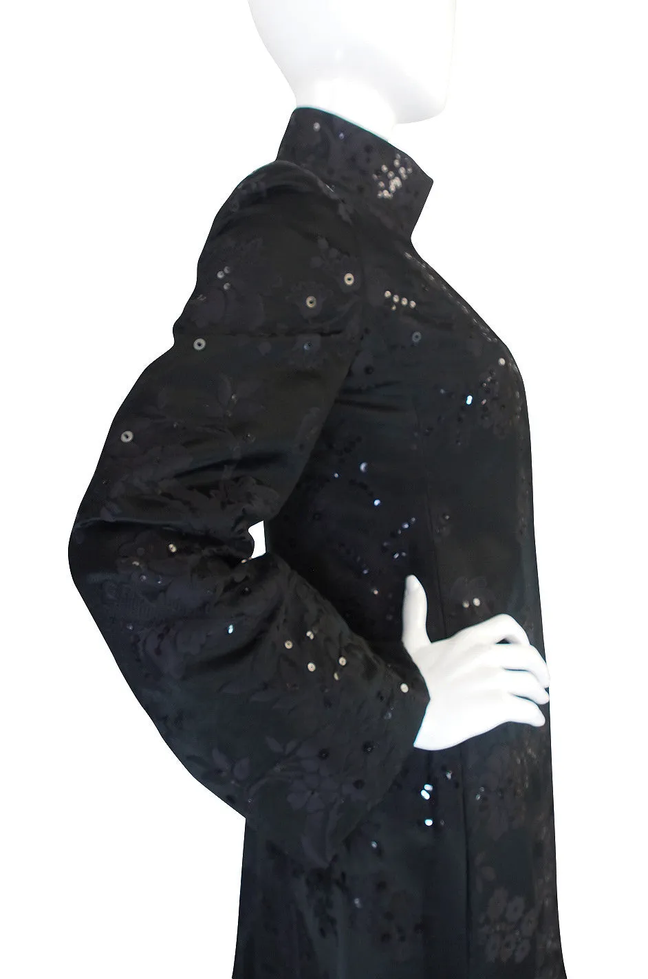 1960s Phenomenal George Halley Sequin Evening Coat