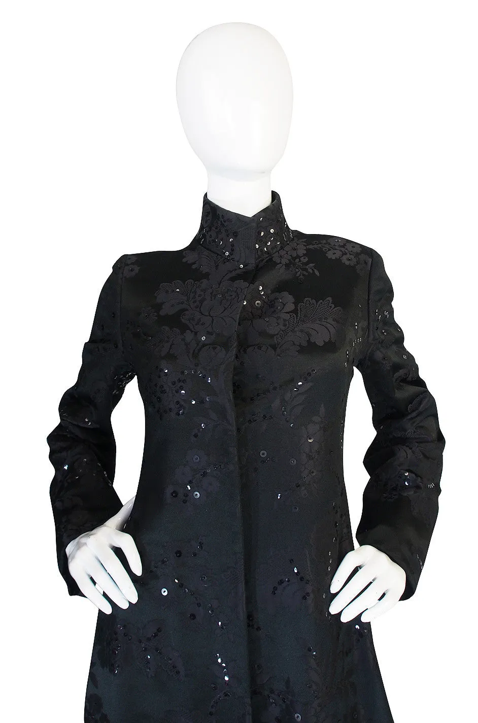 1960s Phenomenal George Halley Sequin Evening Coat