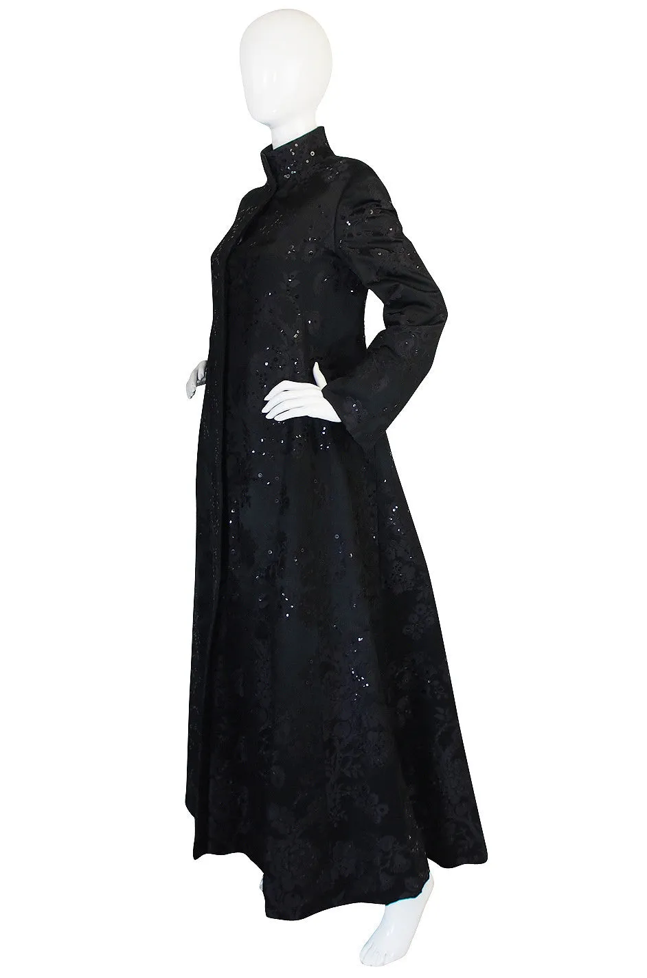 1960s Phenomenal George Halley Sequin Evening Coat