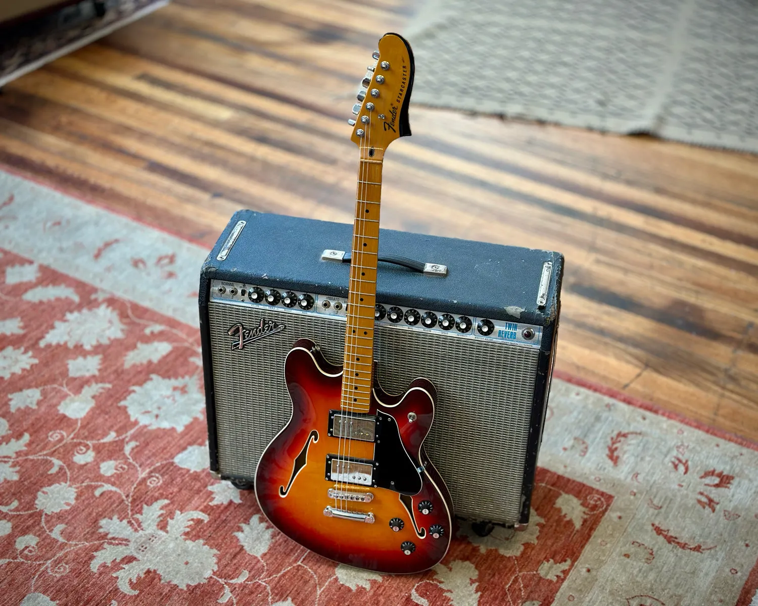 2013 Fender Starcaster - Aged Cherry Burst