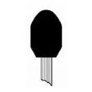 3/4" x 1-1/8" Mounted Points PT-60P Brown A Shaped