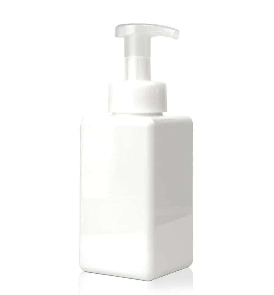 450ml White Plastic Bottle with Foaming Pump