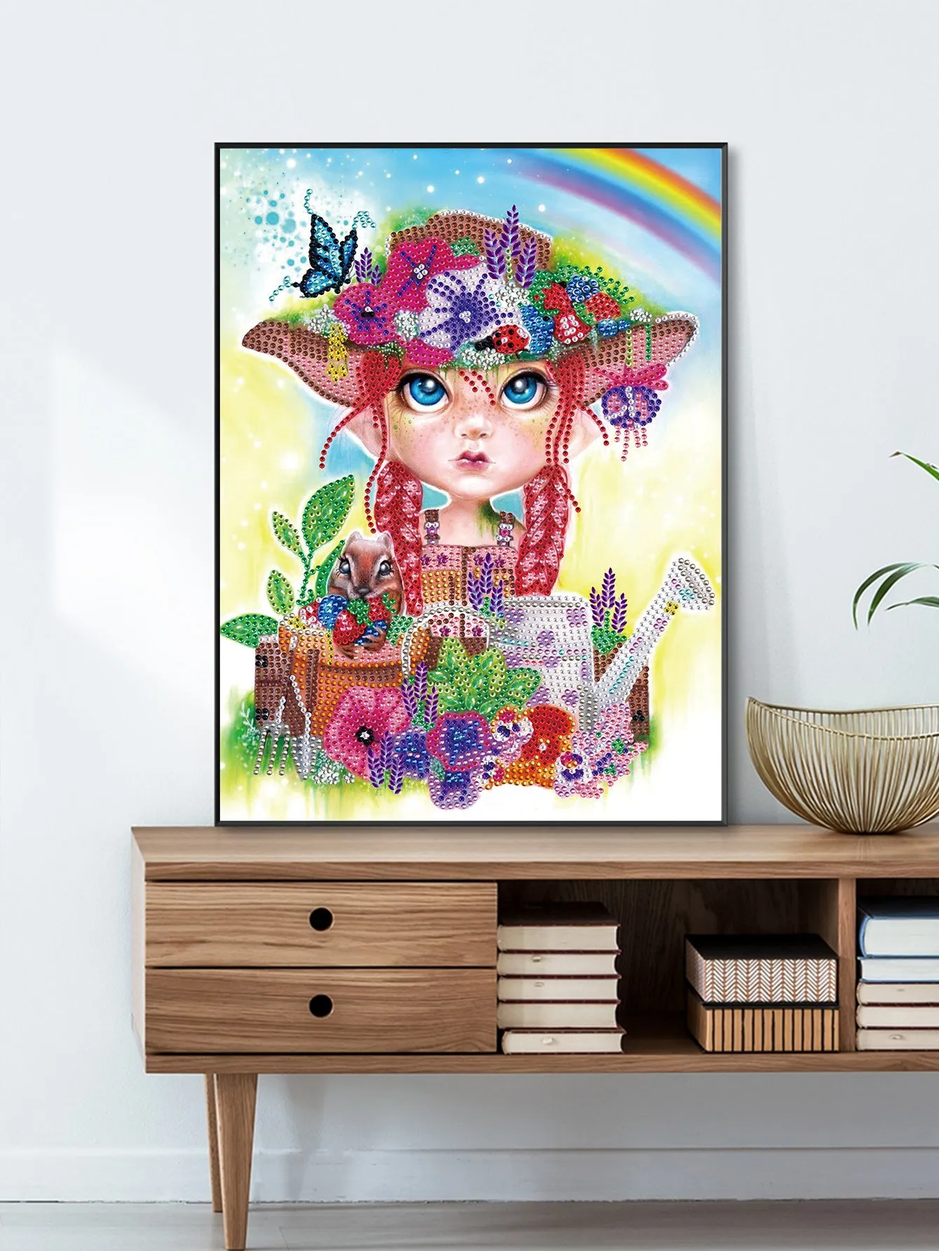 5D DIY Special-Shaped Drill-Girl 30*40CM