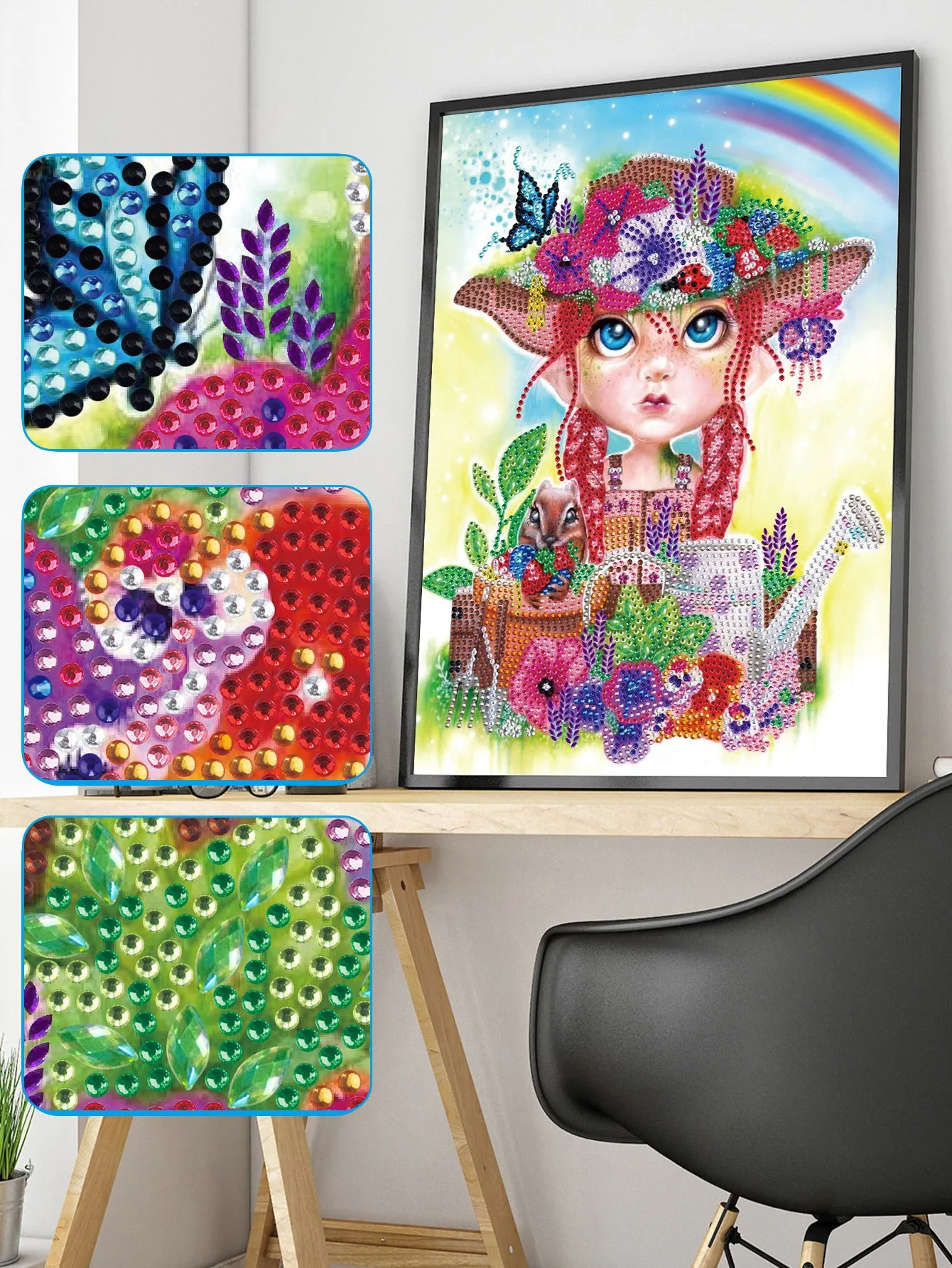 5D DIY Special-Shaped Drill-Girl 30*40CM