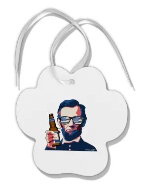 Abraham Drinkoln Paw Print Shaped Ornament