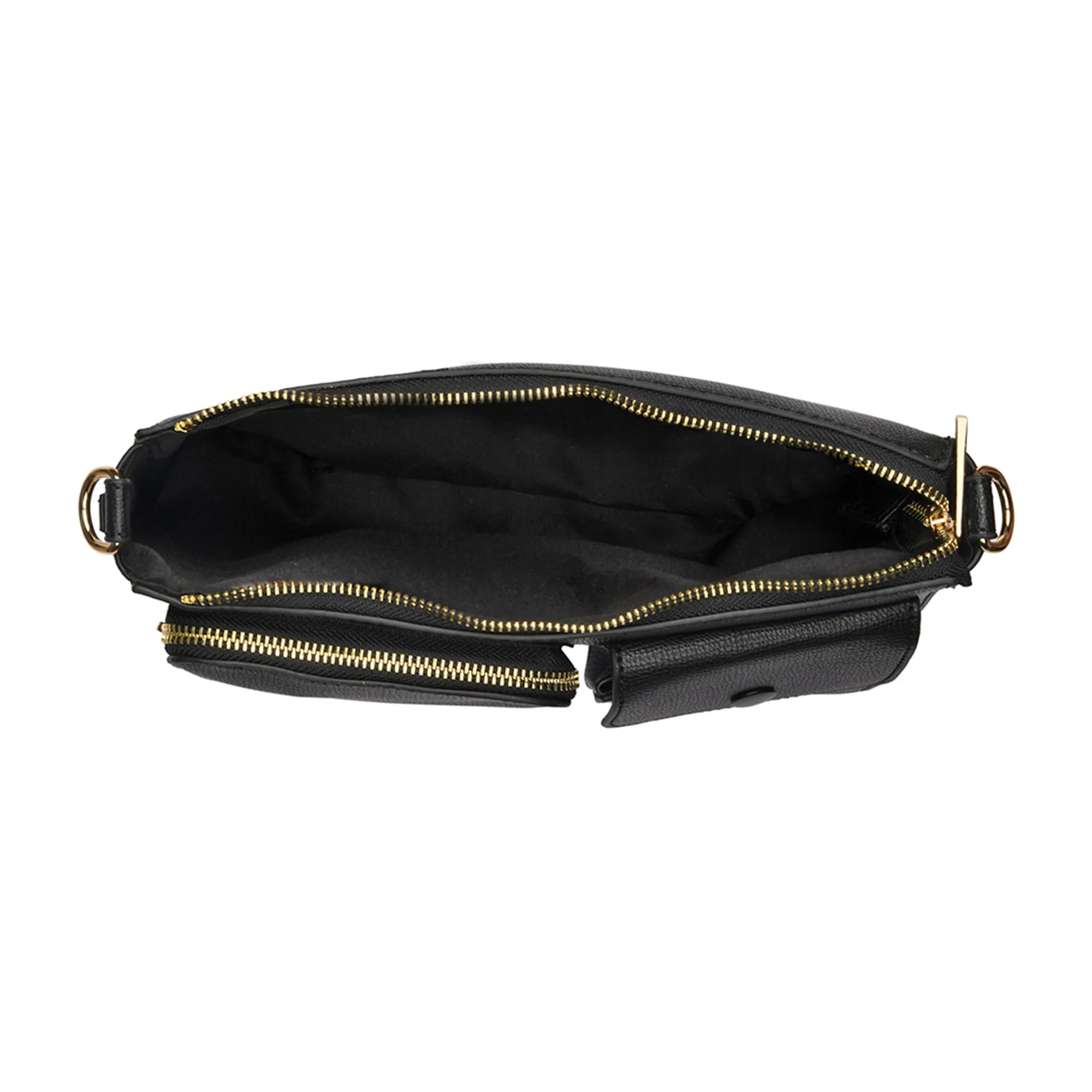 Accessorize London Women's Utility Multi Pocket Adjustable Shoulder Sling Bag