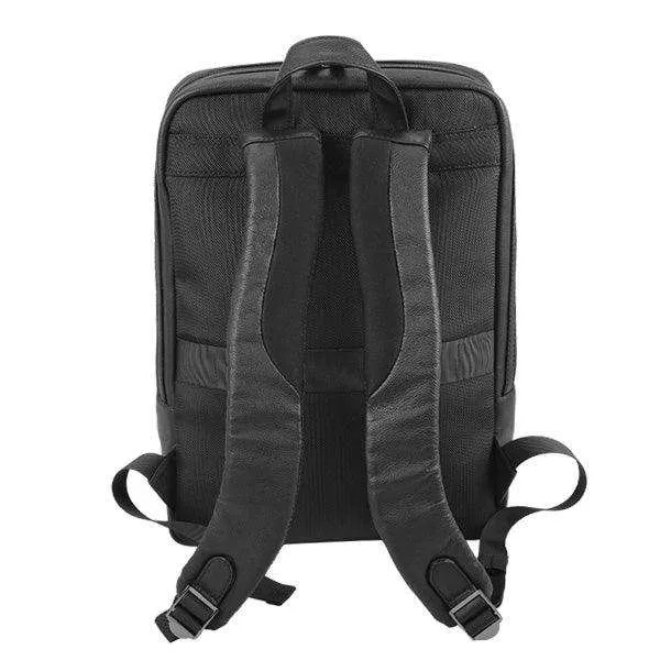 Adpel Torino 15.4 inch Leather  Laptop Backpack - Black