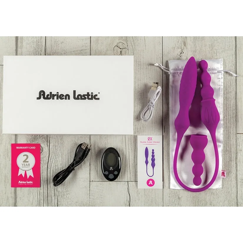 Adrien Lastic 2X LRS Double Vibrator-Purple
