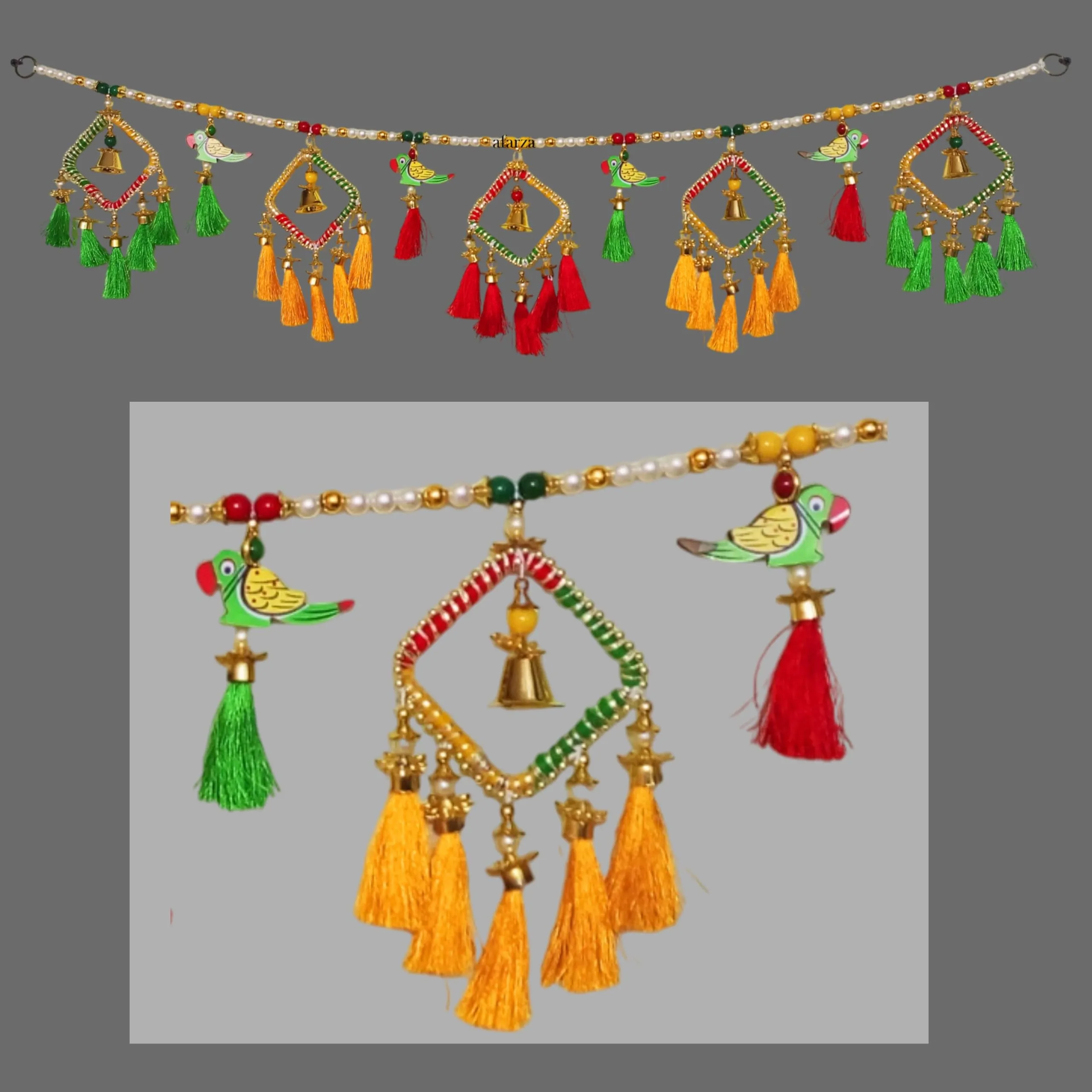 AFARZA; CHOICE GOOD FEEL GOOD Toran Garlands for Door Main Entrance Hanging Handmade Bandhanwar Home Decoration 37 INCH