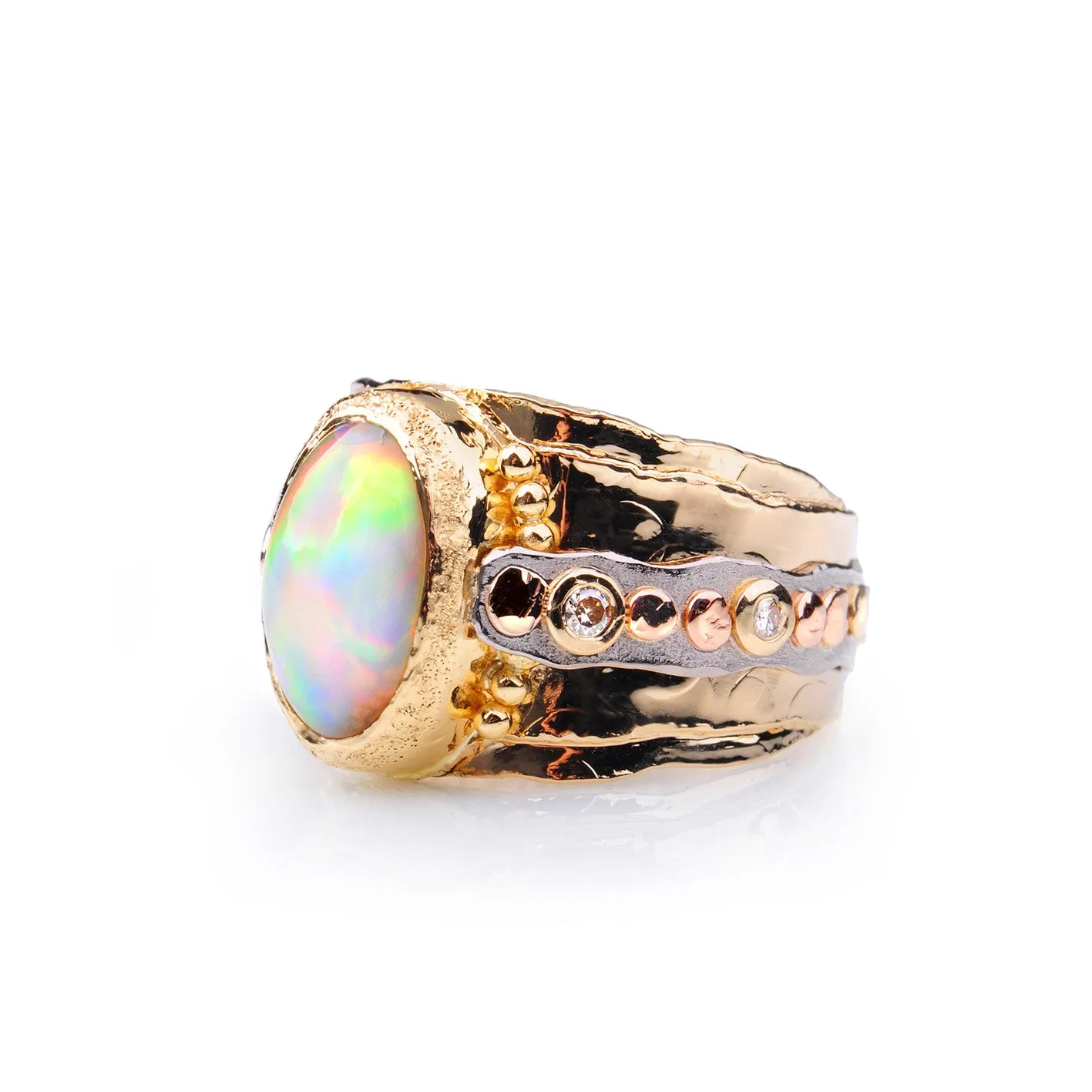 Ancient Sands Ethiopian Opal Ring by Margisa