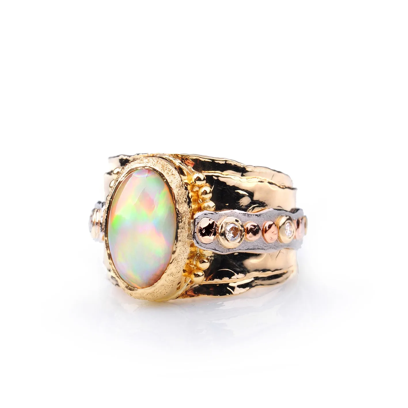 Ancient Sands Ethiopian Opal Ring by Margisa