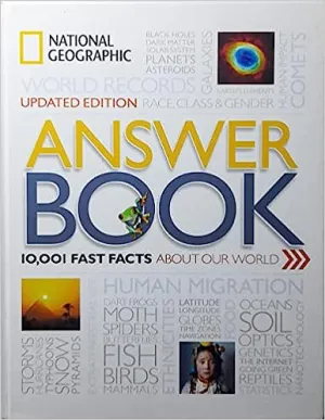 Answer Book,10001 Fast Facts About our World [hardcover] [rare books]