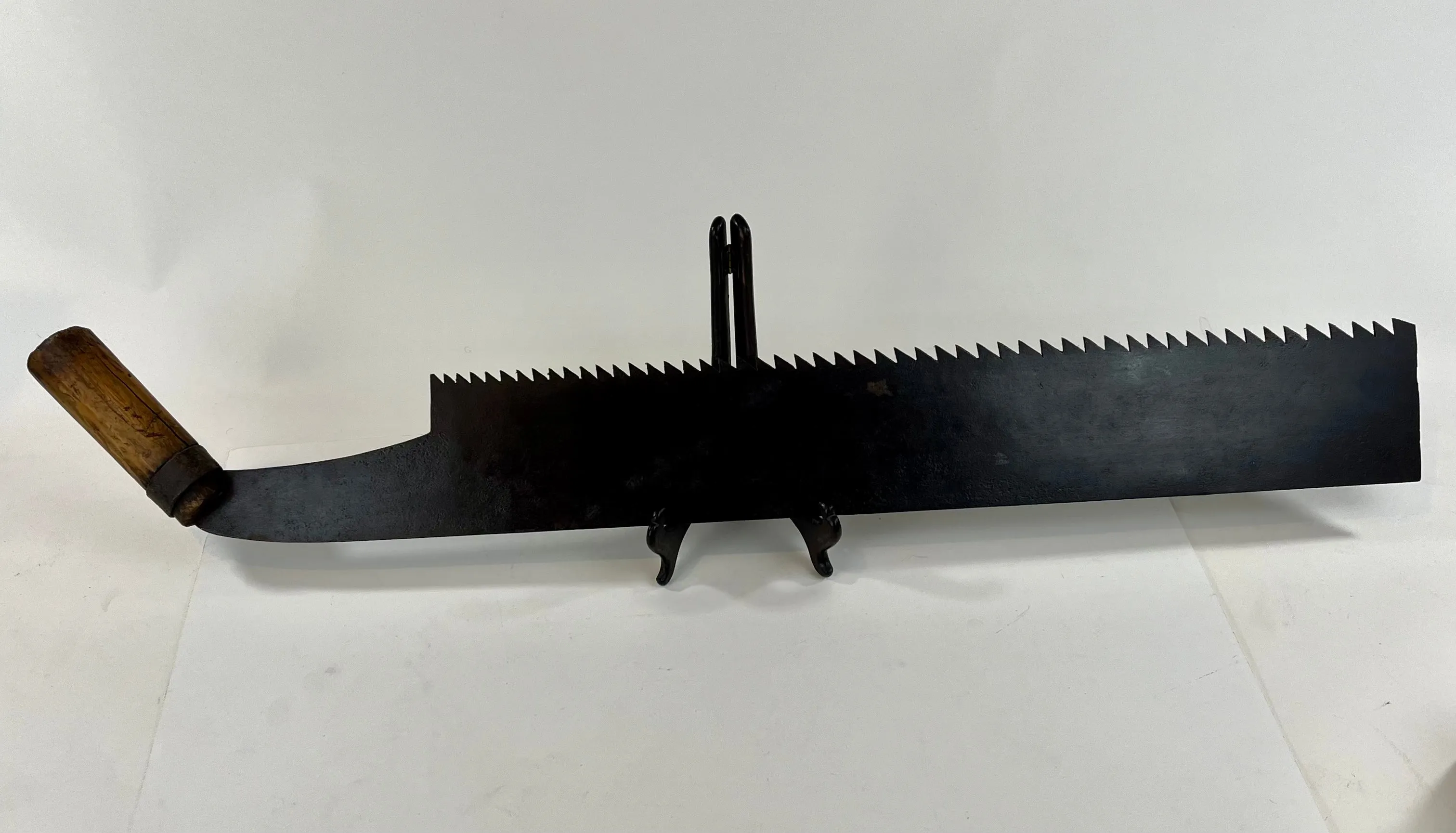 Antique Japanese Saw c1800’s Nokogiri Forged Iron Tool 32”