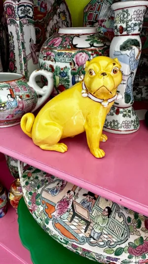 Antique Pug Dog Conta & Boehme Figurine, Germany