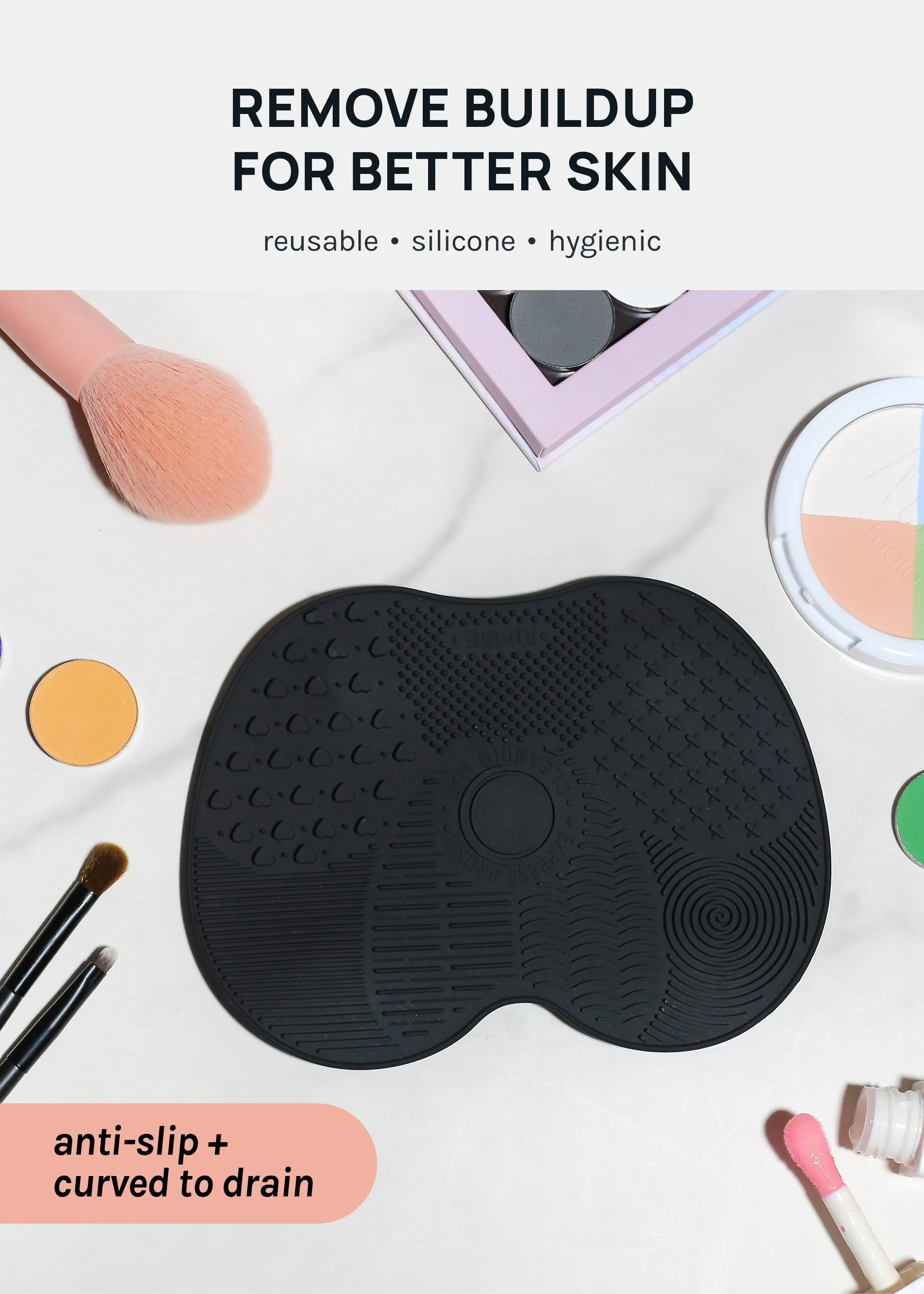 AOA Silicone Suction Brush Cleaning Mat