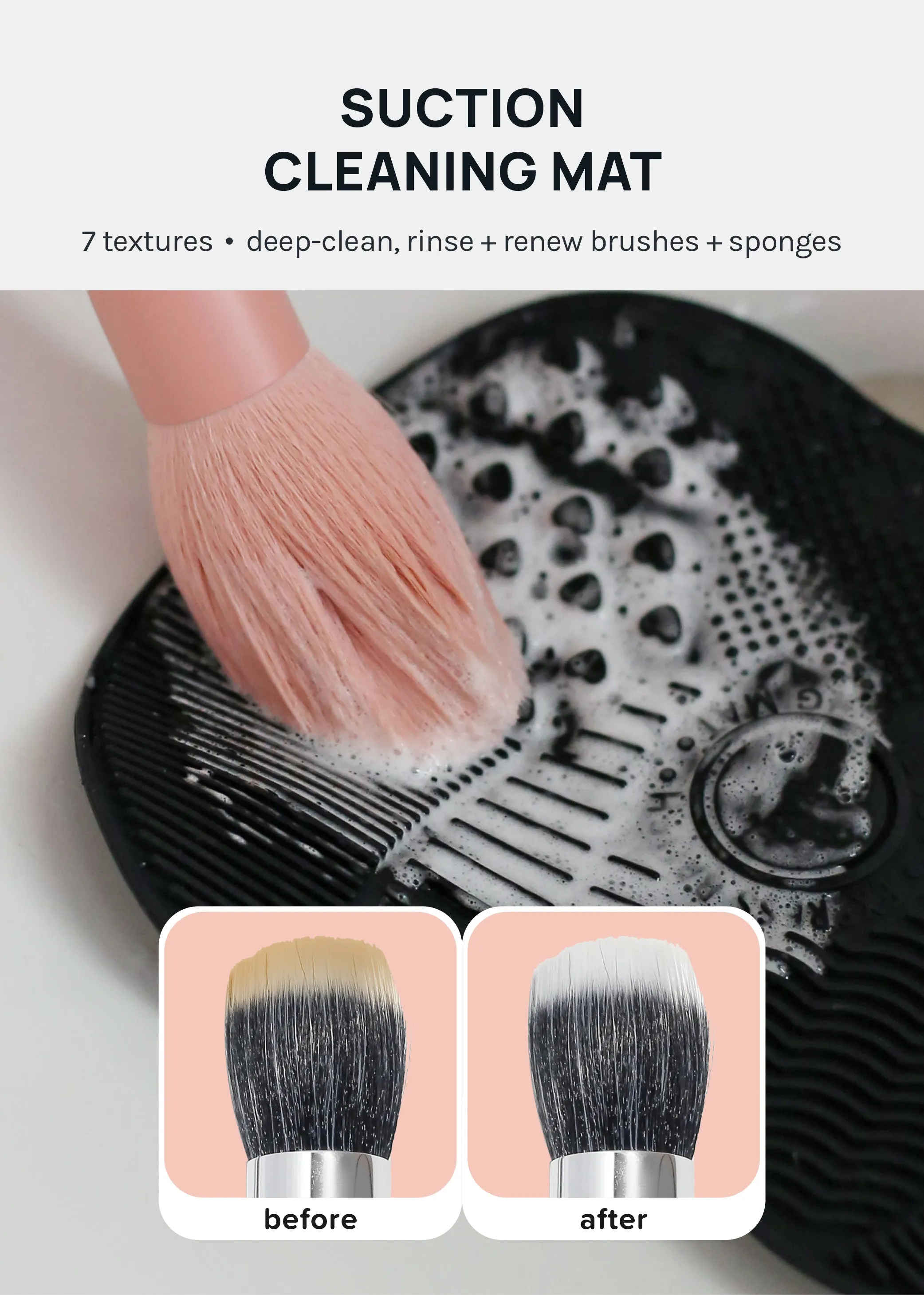 AOA Silicone Suction Brush Cleaning Mat
