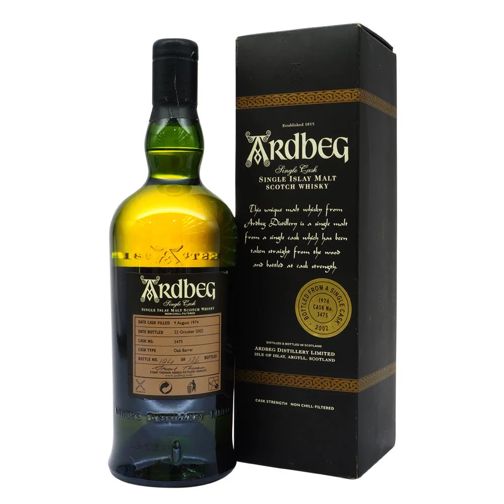 Ardbeg 1974 28 Years Cask 3475 - Bottle No. 124