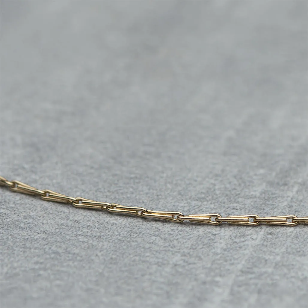 Array Necklace - Solid gold delicate choker necklace