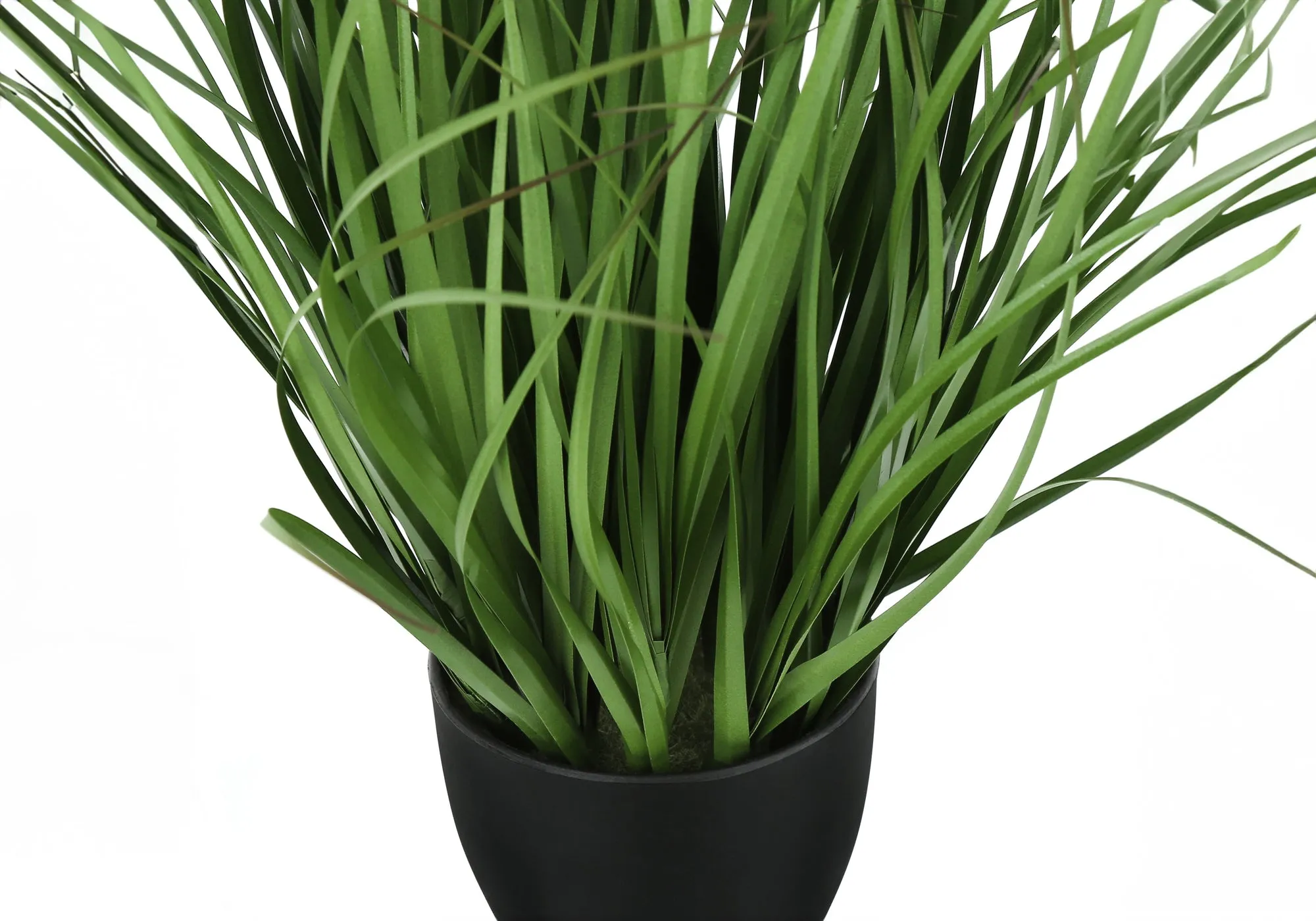 Artificial Plant, 23" Tall, Grass, Indoor, Faux, Fake, Table, Greenery, Potted, Real Touch, Decorative, Green Grass, Black Pot