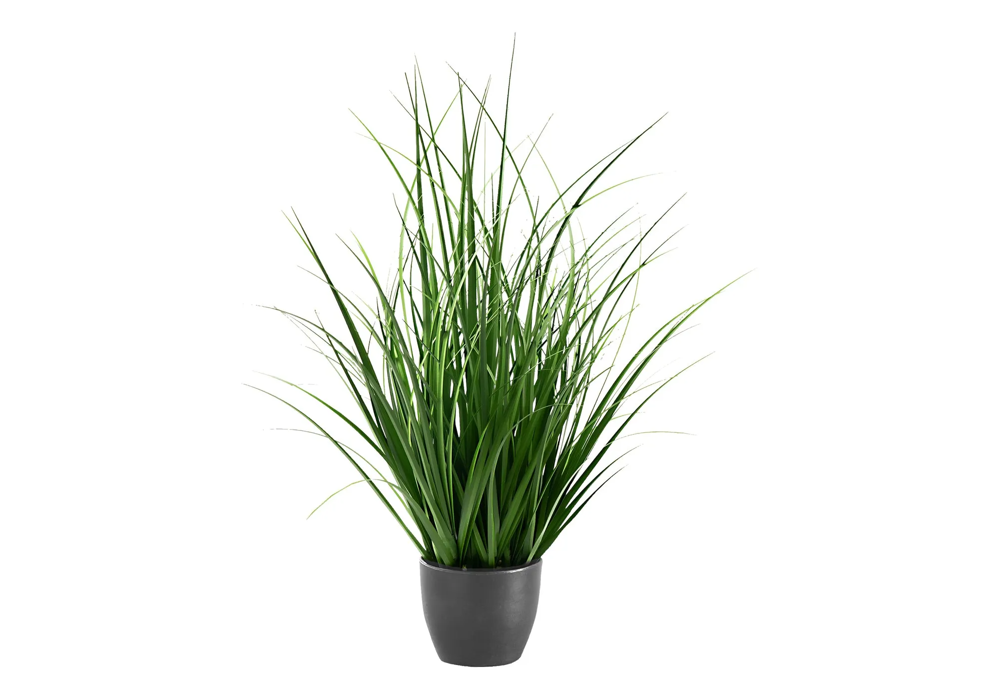 Artificial Plant, 23" Tall, Grass, Indoor, Faux, Fake, Table, Greenery, Potted, Real Touch, Decorative, Green Grass, Black Pot