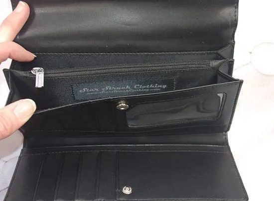 Astro Bettie Tri-Fold Wallet Black Matte
