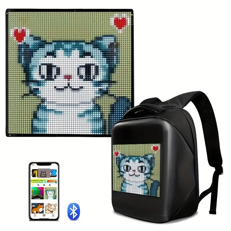 Bag Led Backpack With Programmable Full Color Screen