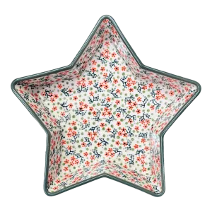 Baker, Star-Shaped, 10" in "Peach Blossoms - Solid Rim" by Manufaktura | M045S-AS46A