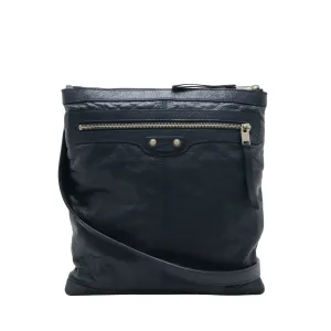 Balenciaga City Navy Leather Bag