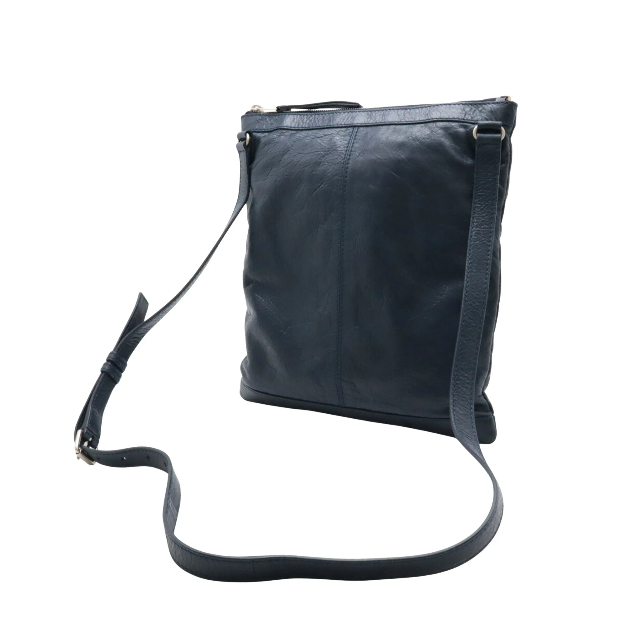 Balenciaga City Navy Leather Bag