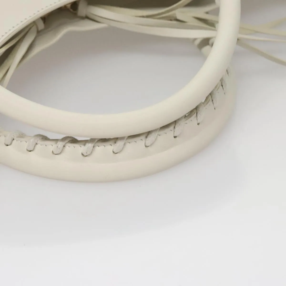 Balenciaga City White Leather Bag
