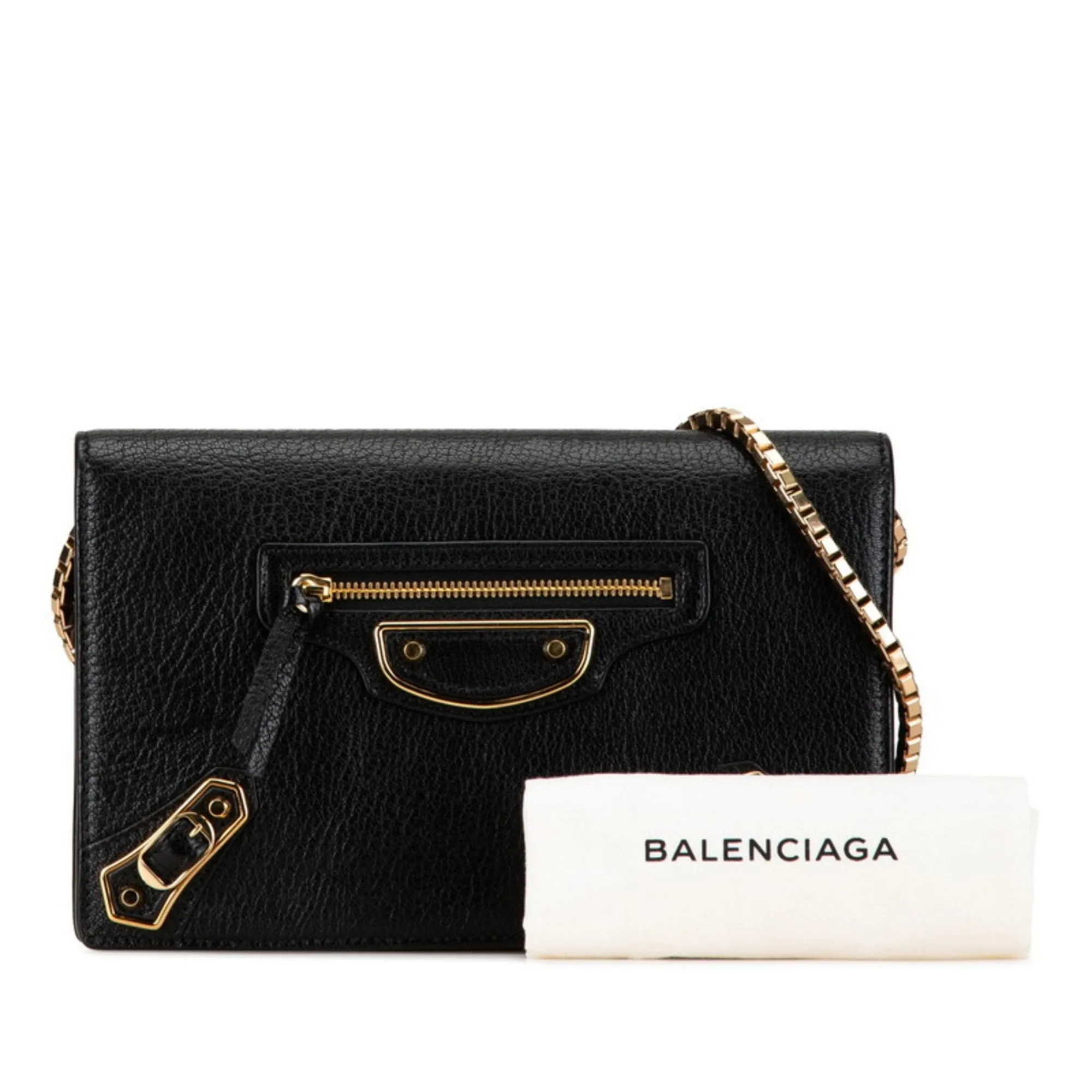 Balenciaga Metal edge Black Pony-Style Calfskin Bag