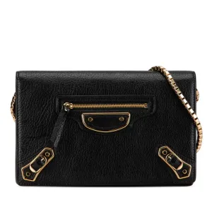 Balenciaga Metal edge Black Pony-Style Calfskin Bag
