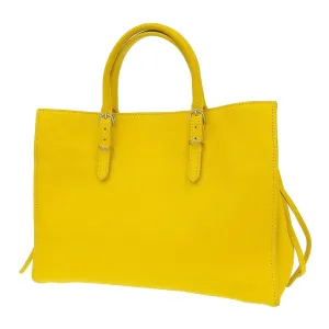Balenciaga Papier Yellow Leather Bag