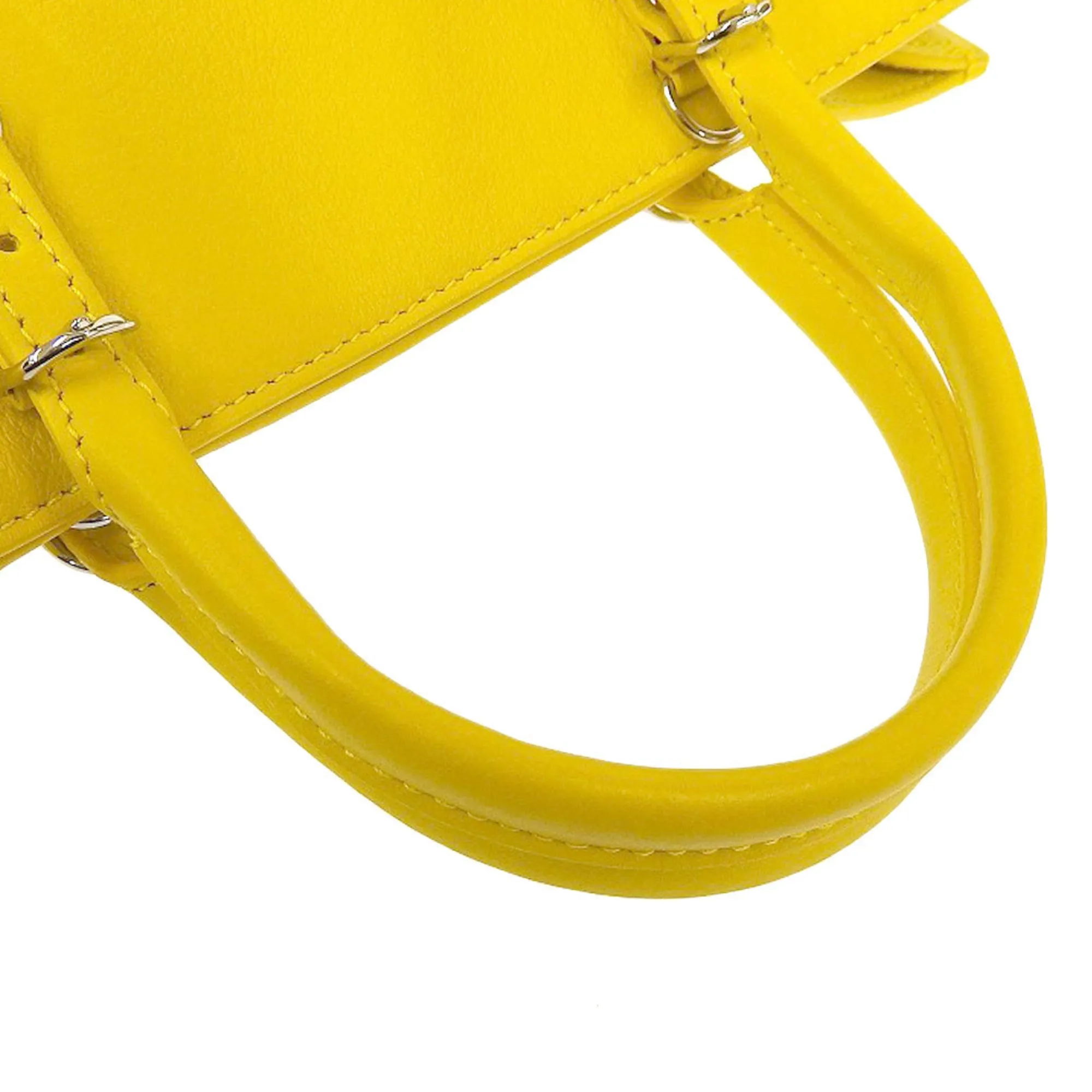 Balenciaga Papier Yellow Leather Bag