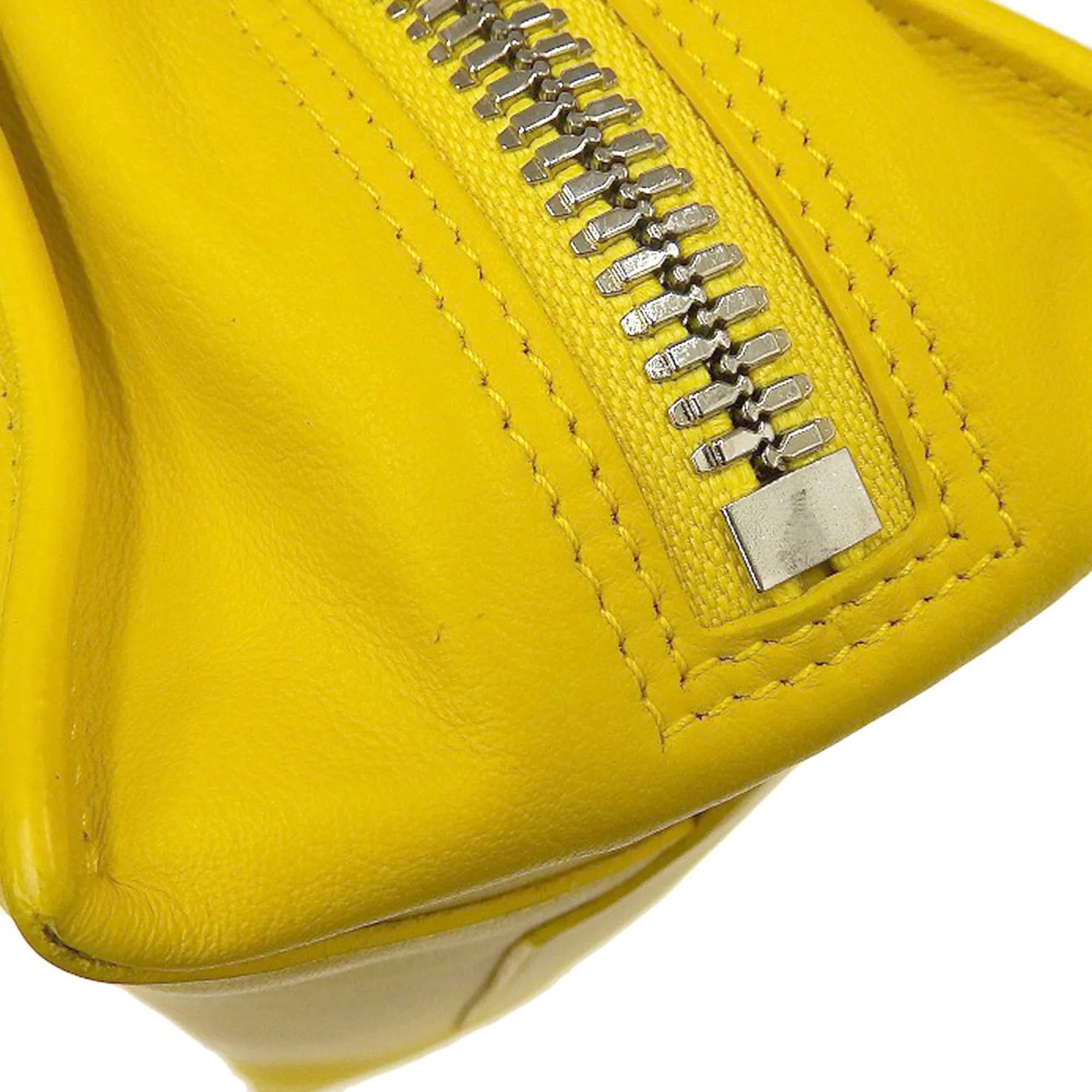 Balenciaga Papier Yellow Leather Bag
