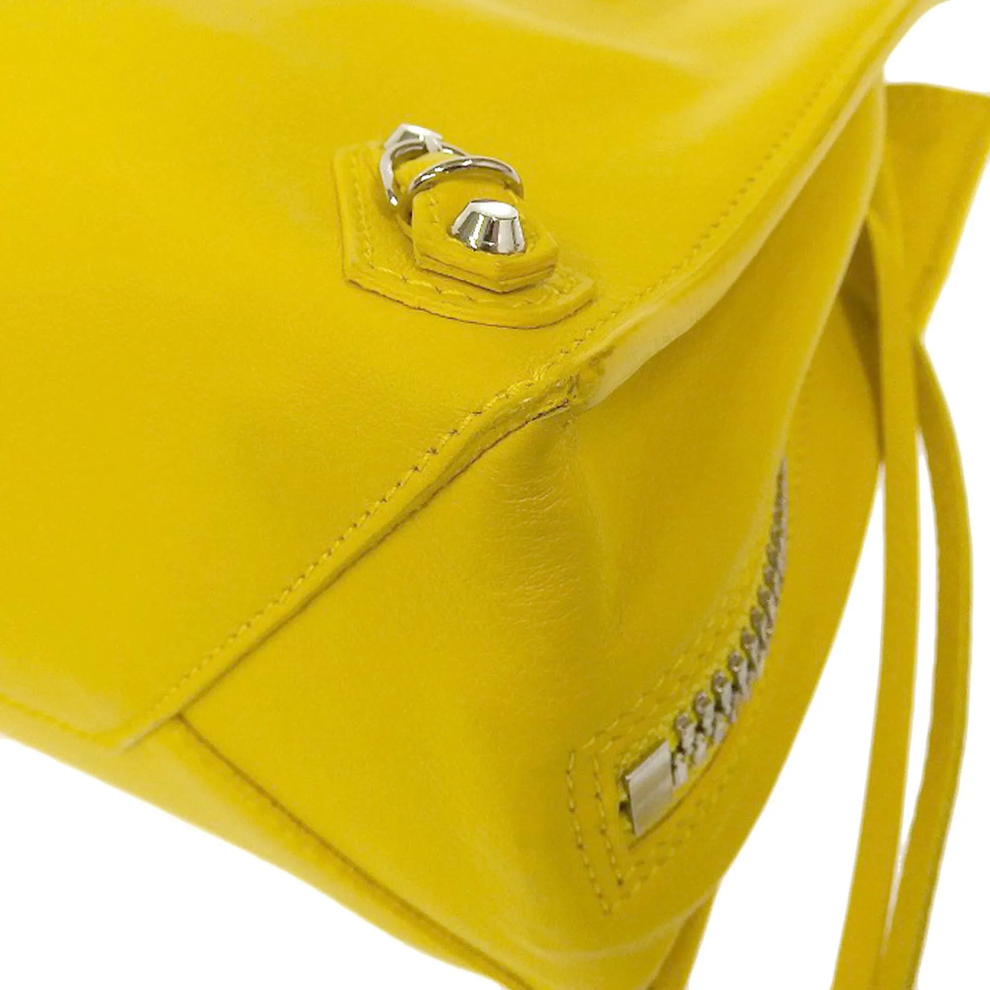 Balenciaga Papier Yellow Leather Bag