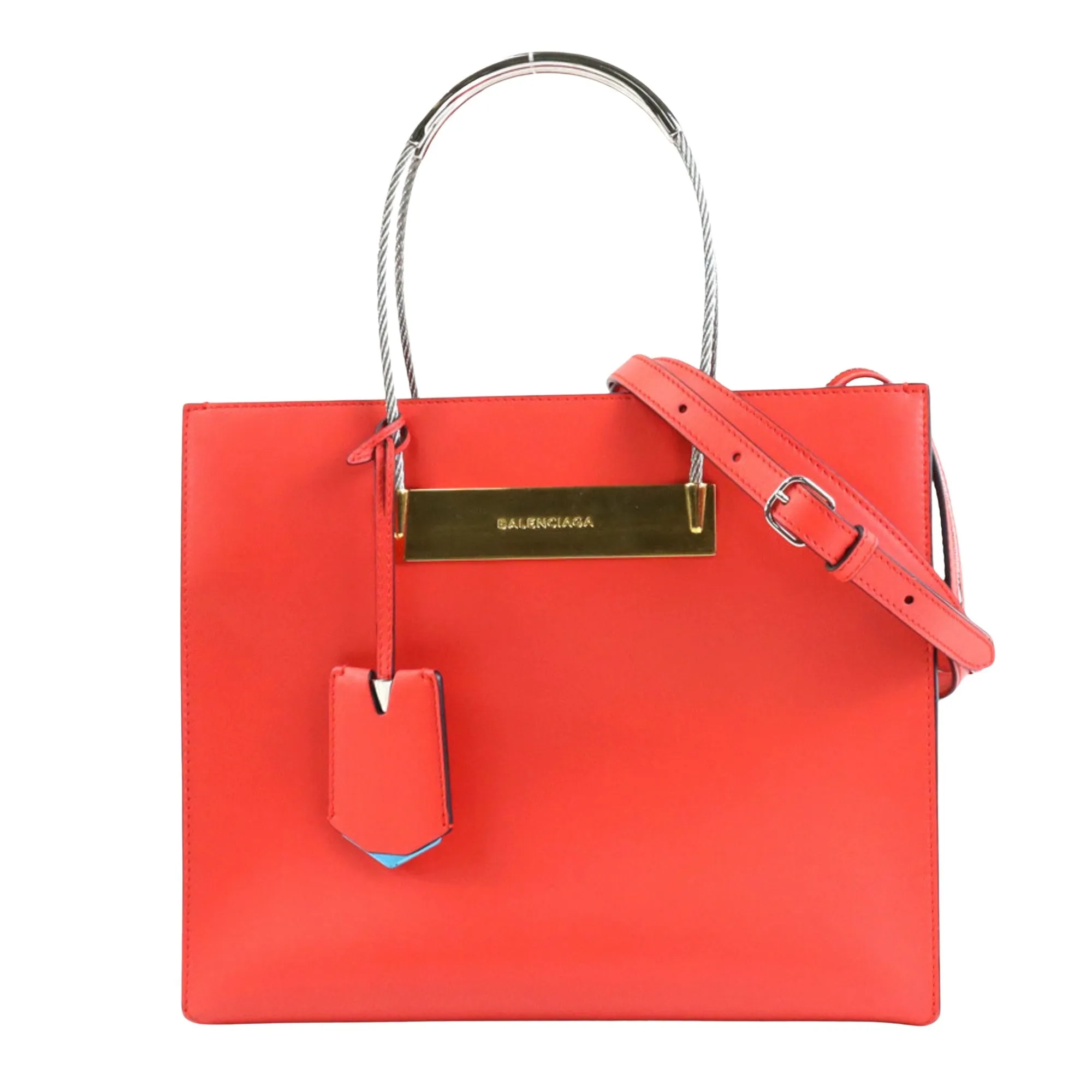 Balenciaga Red Leather Bag
