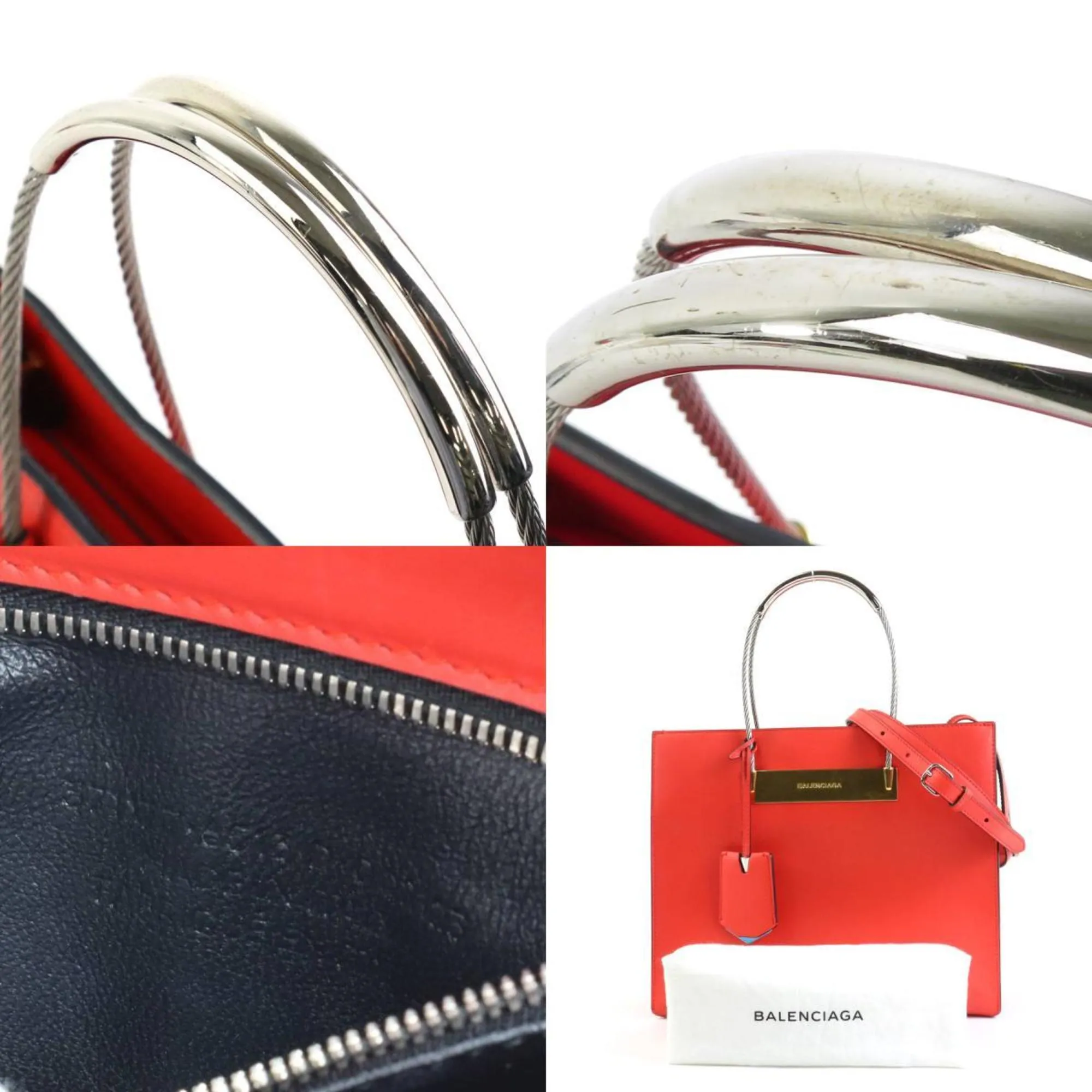 Balenciaga Red Leather Bag