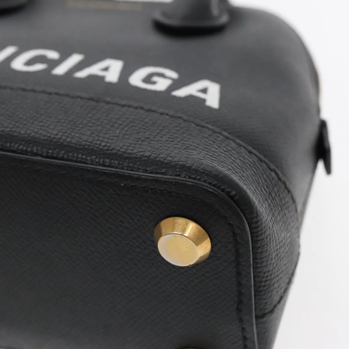 Balenciaga Ville Black Leather Bag