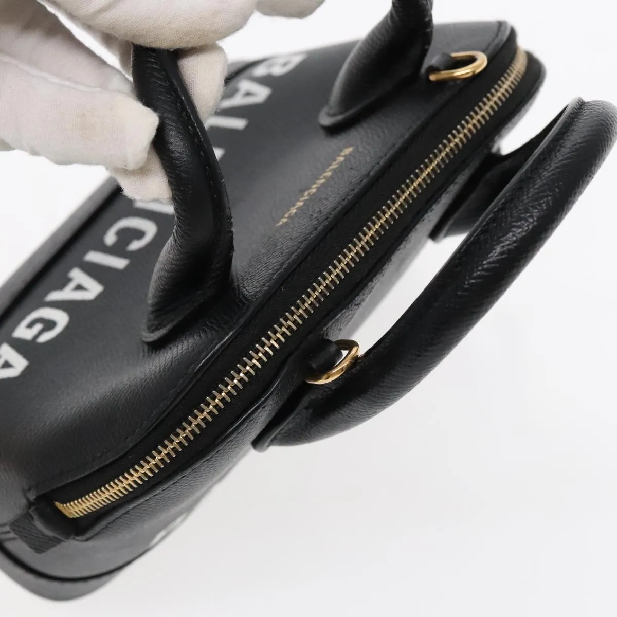 Balenciaga Ville Black Leather Bag