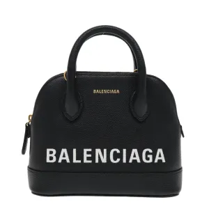 Balenciaga Ville Black Leather Bag