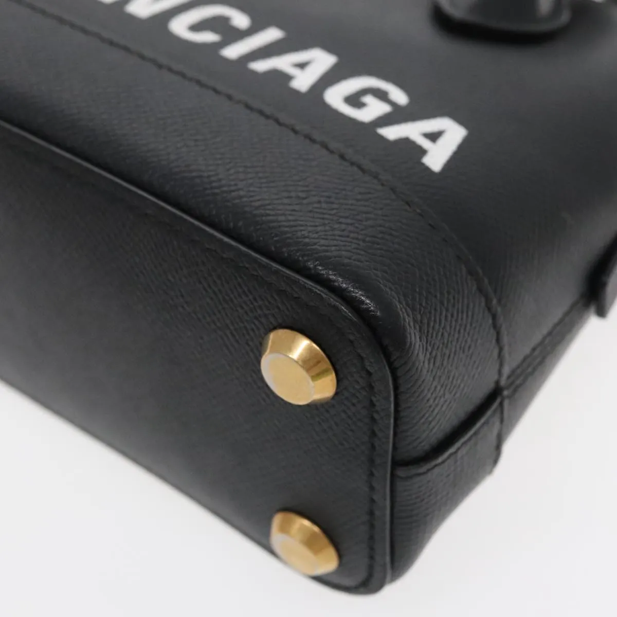 Balenciaga Ville Black Leather Bag
