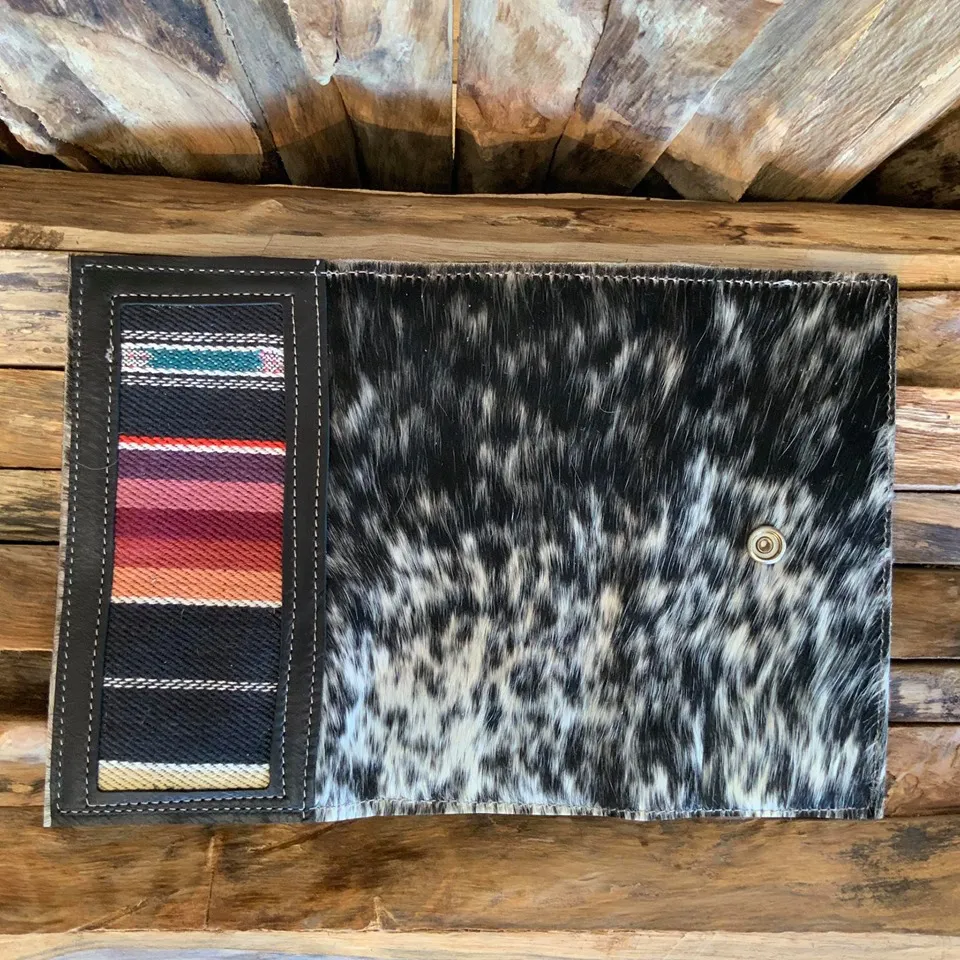 Bandit Wallet with Serape & leather frame  #1305